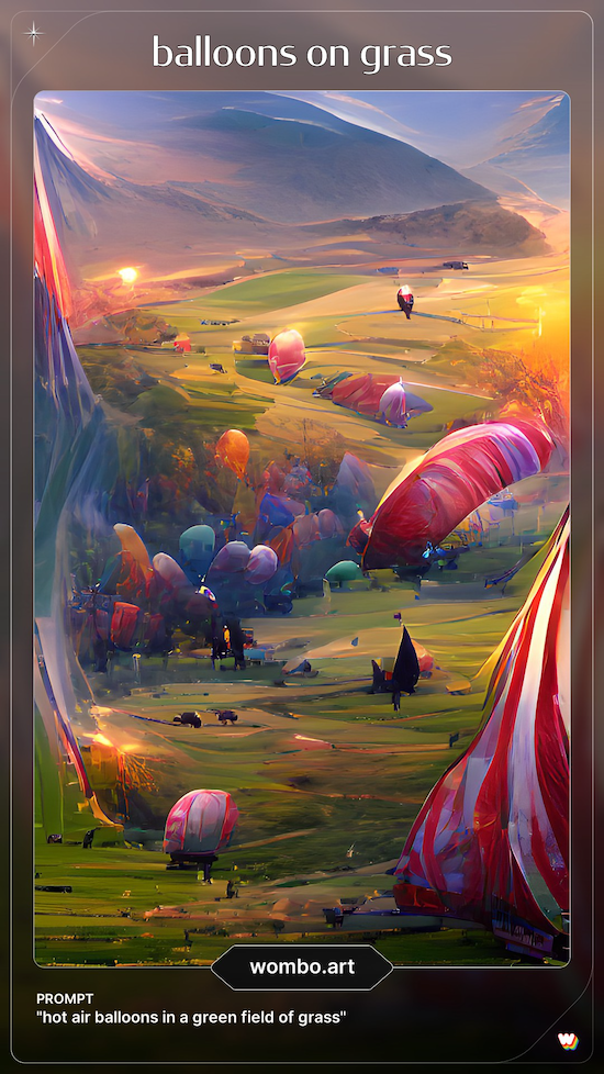 balloons on grass